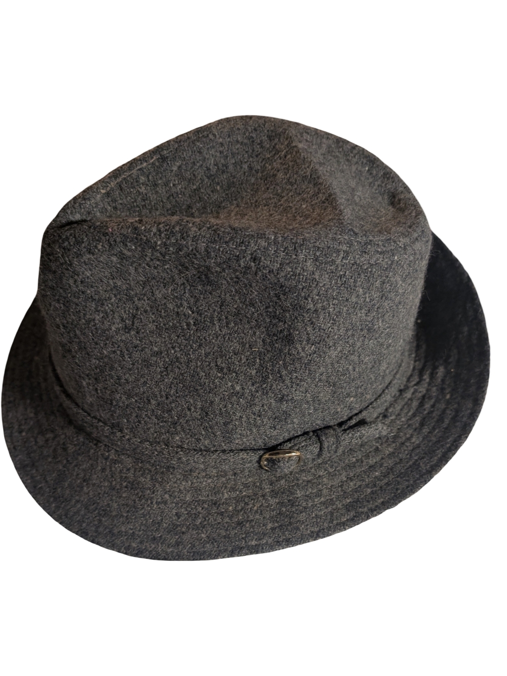 Pacifica Gray Wool Hat with Pink Satin Lining